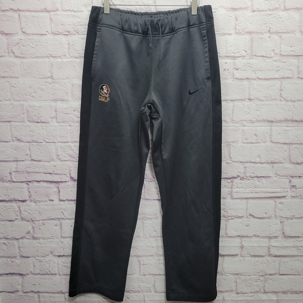 Nike Therma Fit FSU Seminoles Golf Track Pants Mens M‎ Fleece Lined Athletic Gym